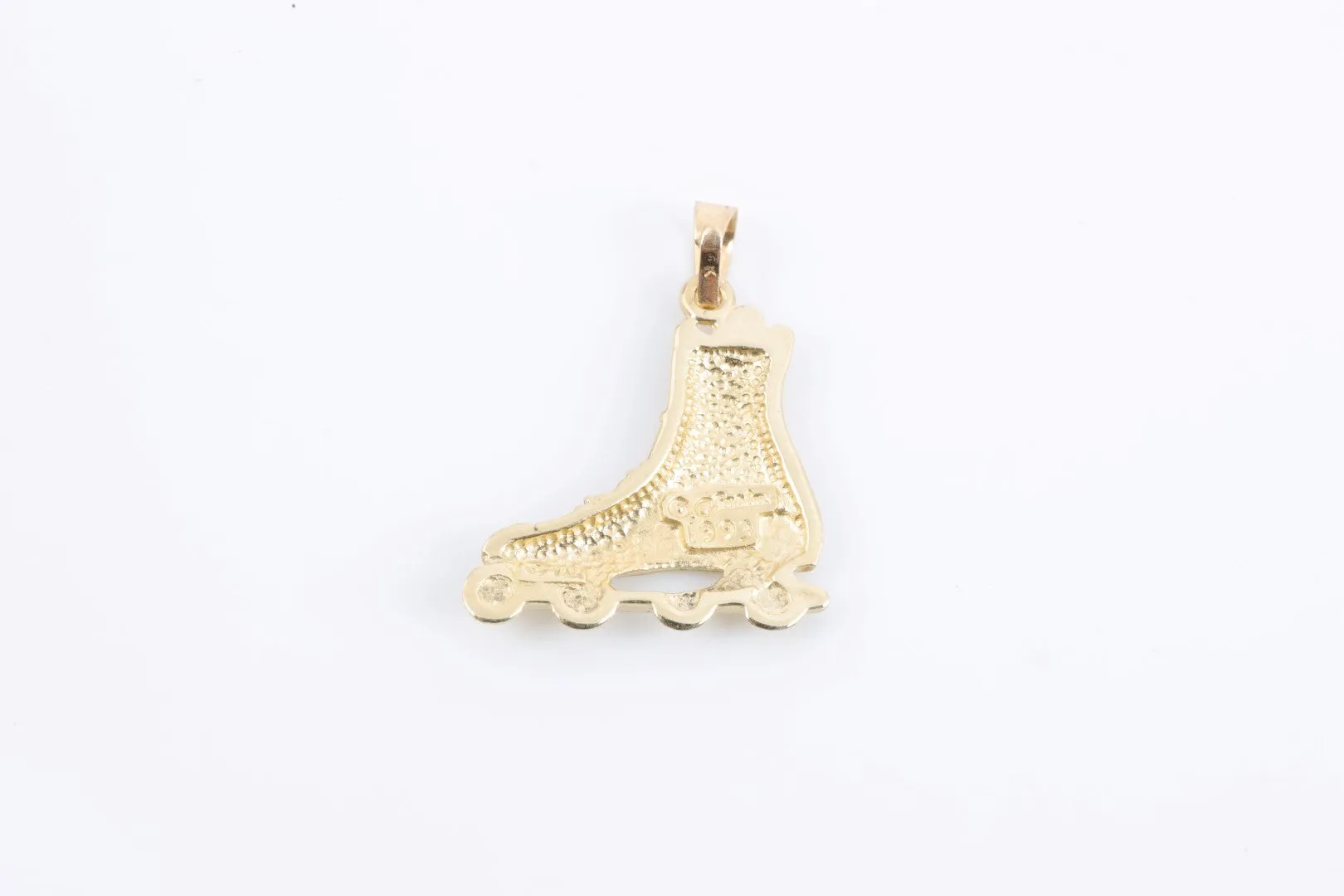 14k Yellow Gold Roller Blade Pendant (1.84g.)