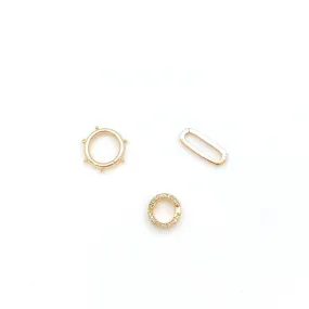 14k yellow gold snap clasps