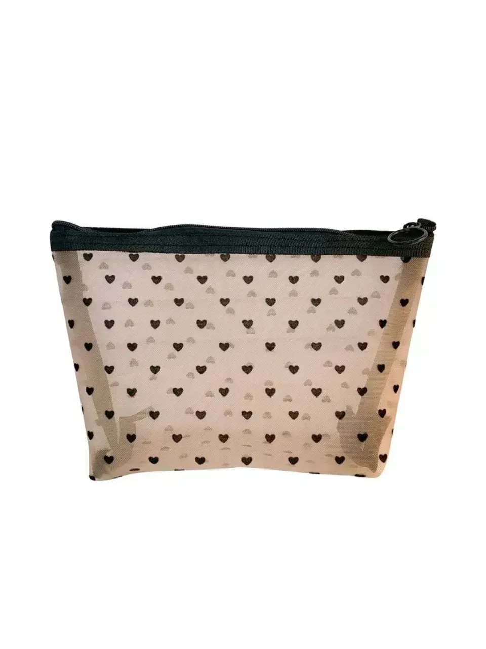 27 Mesh Heart Cosmetic Bag