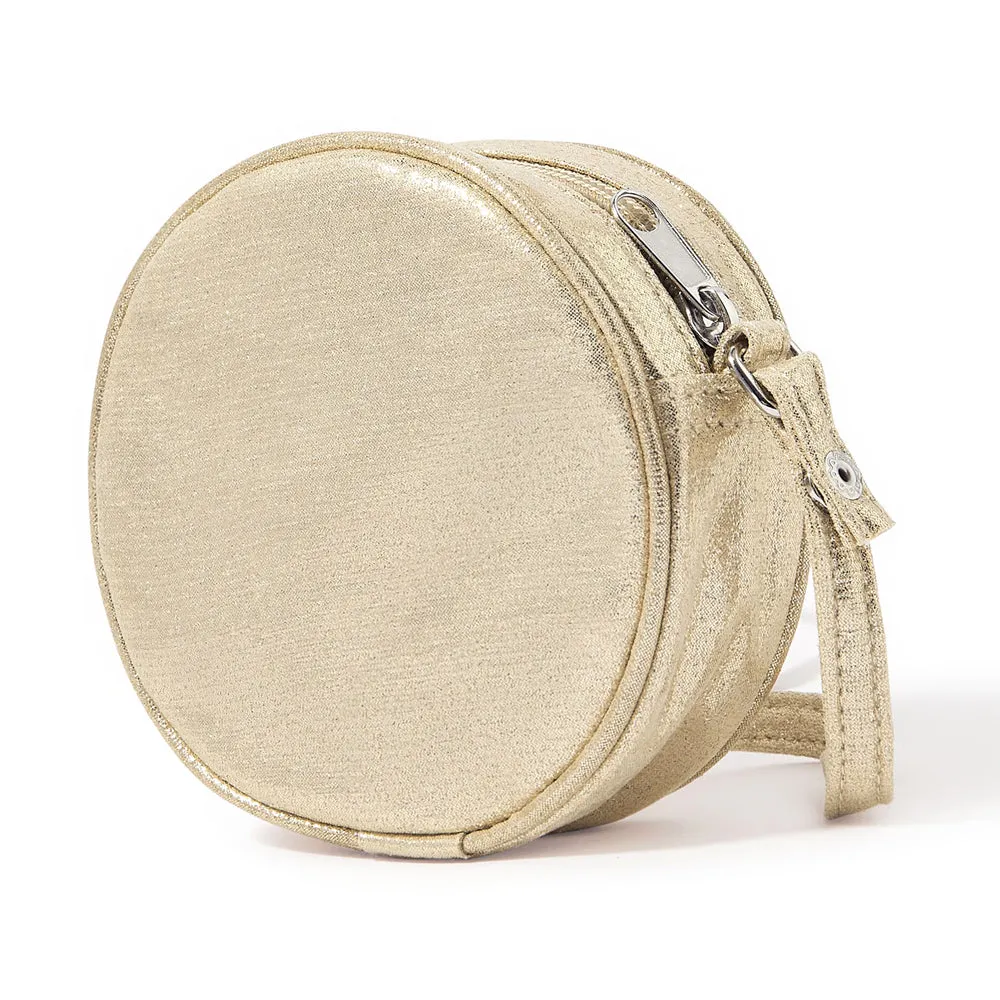 Accessorize London Girl's Gold Corsage Round Sling Bag