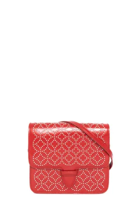 Alaia Studded Leather Flap Crossbody