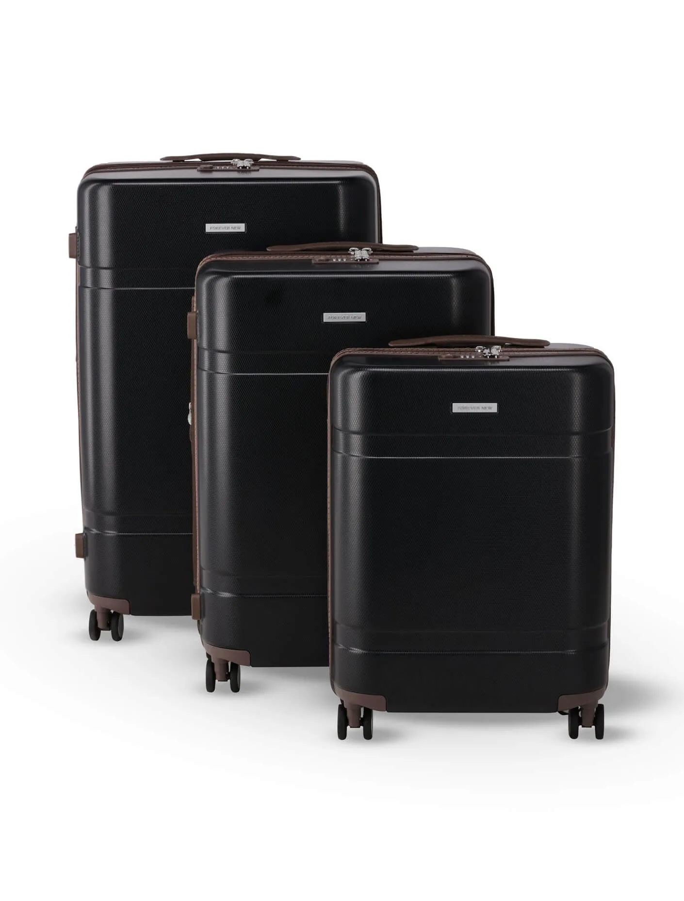 Amelia Hard Shell Luggage Set - 3 Travel Cases