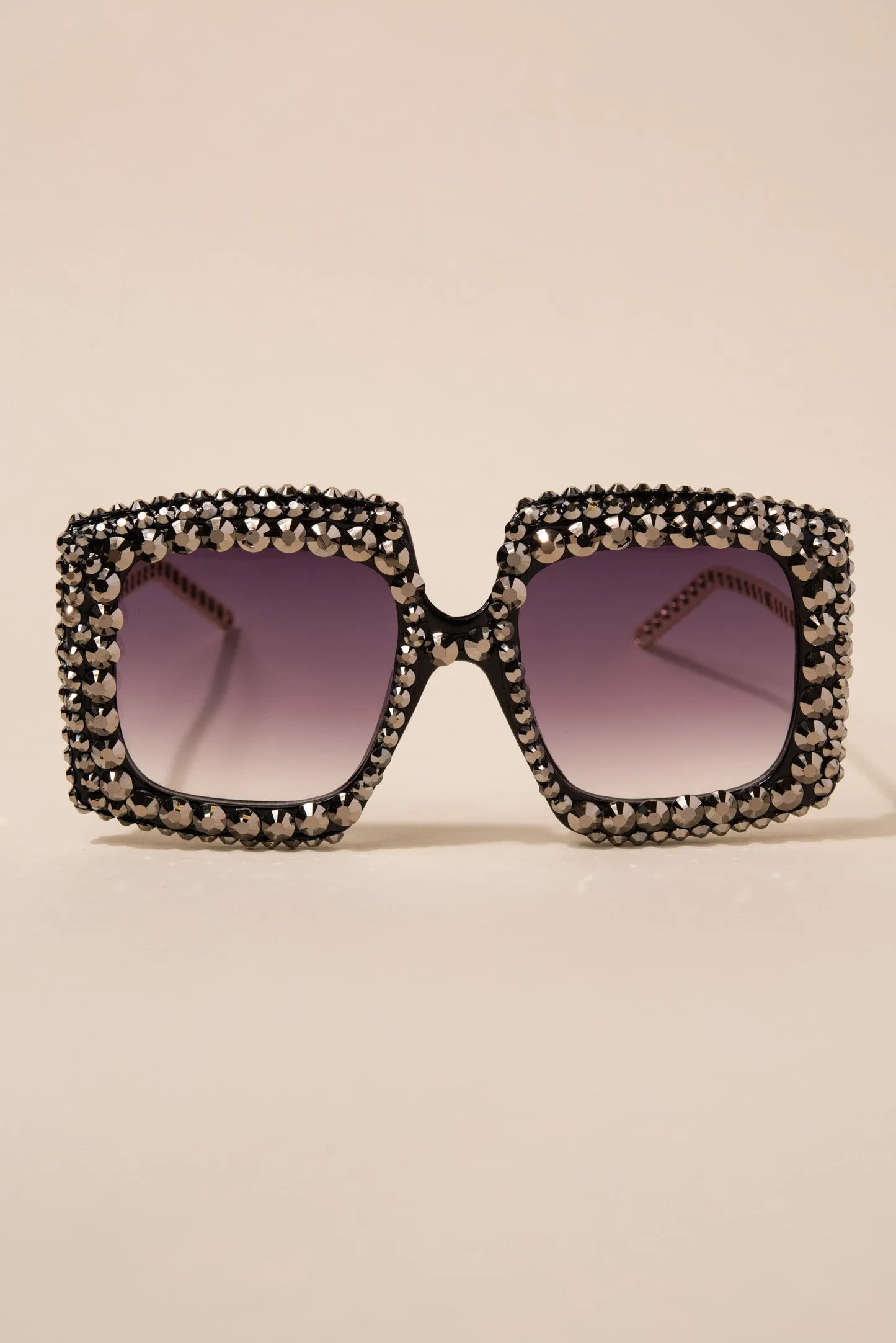 Anita Rectangular Rhinestone Sunglasses