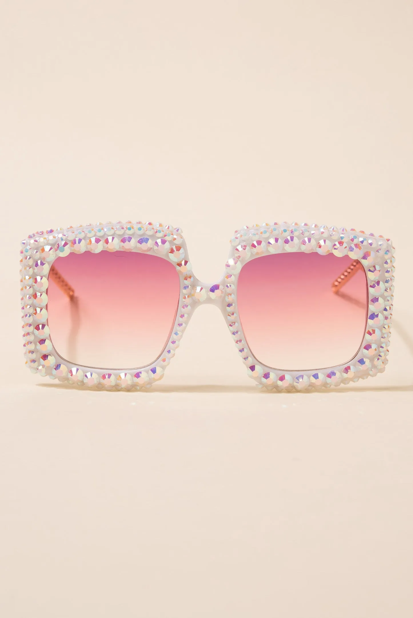 Anita Rectangular Rhinestone Sunglasses