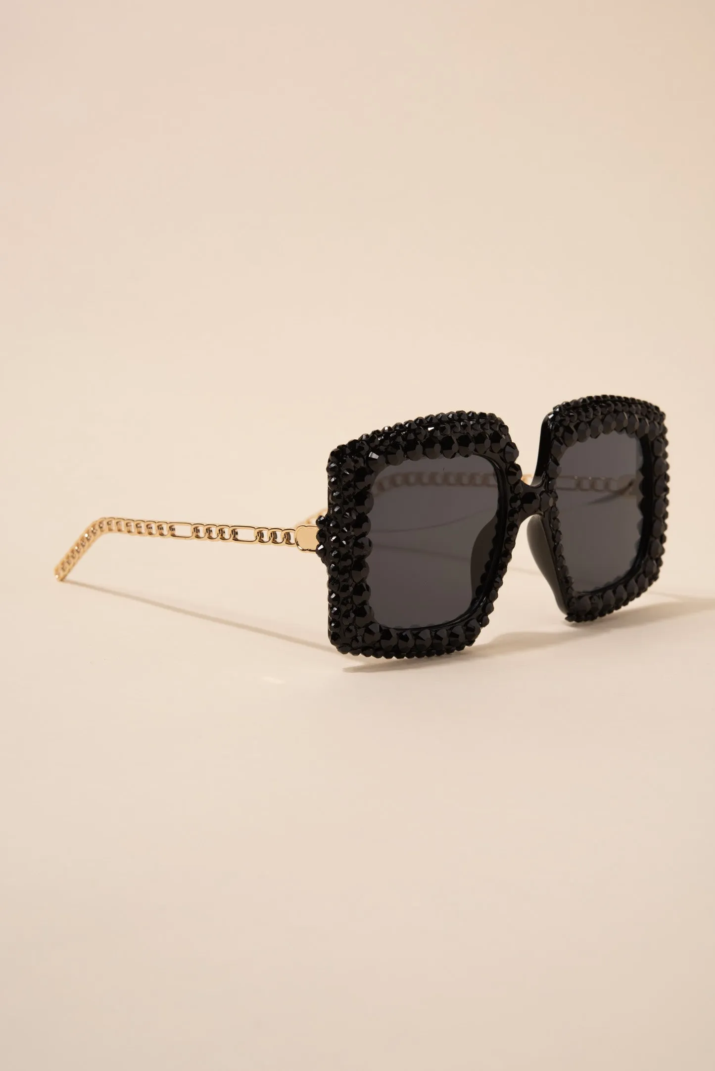 Anita Rectangular Rhinestone Sunglasses