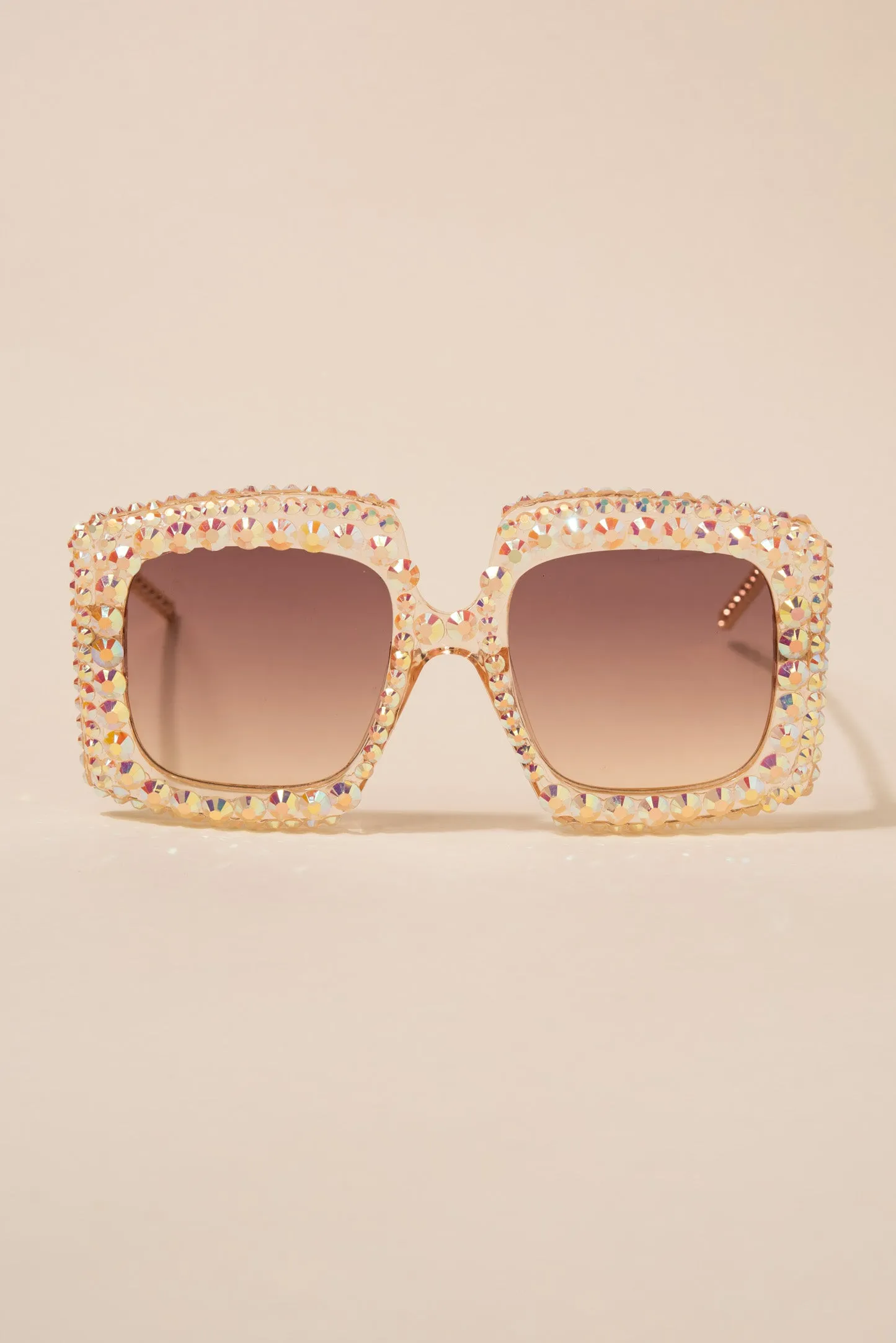 Anita Rectangular Rhinestone Sunglasses