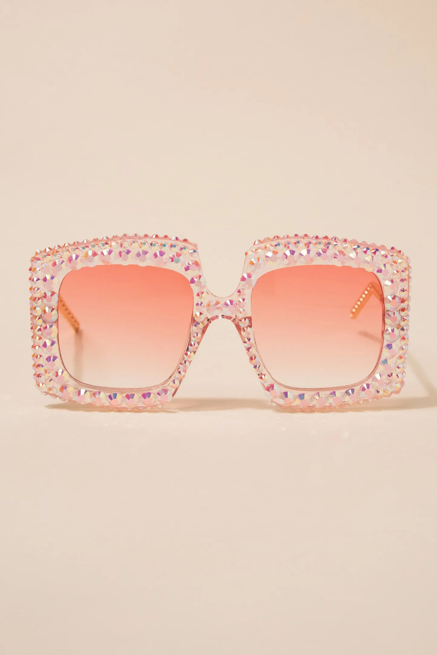 Anita Rectangular Rhinestone Sunglasses