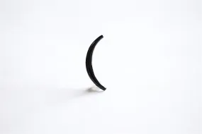 Black Rhodium Wholesale Crescent Moon Charm Pendant- Black Gold plated over 925 Sterling Silver, Black Half Moon, Oxidized Silver Moon Charm,  285