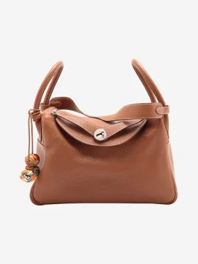 Brown 2007 Lindy 30 Taurillon Clemence leather bag