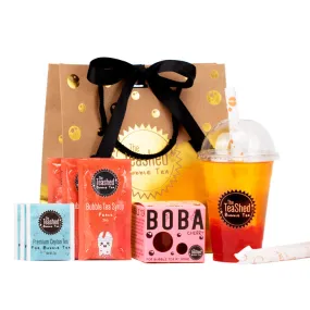 Bubble Tea Kit Gift Set with Syrup – 3 Servings