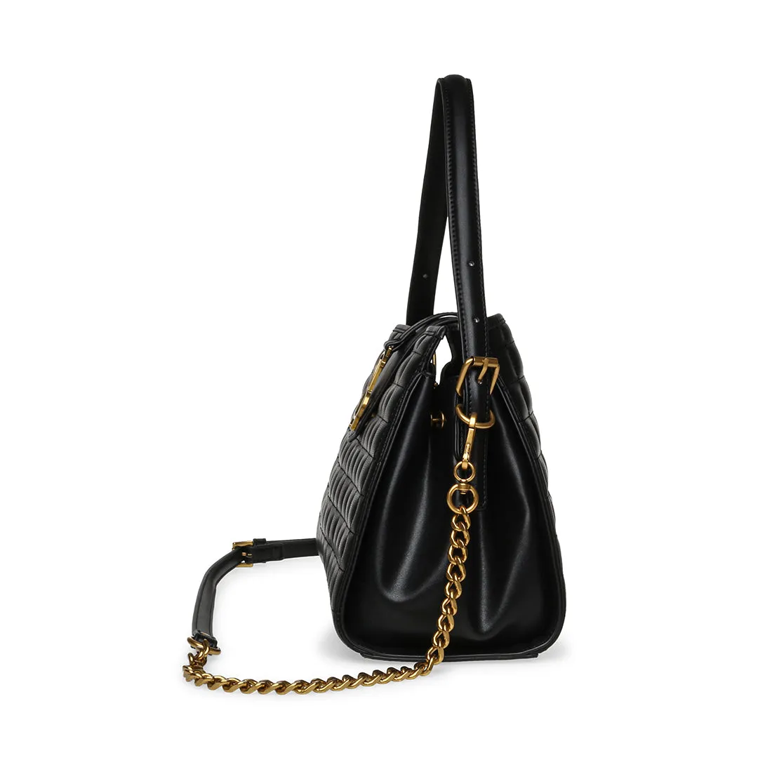 Black/Gold Bzhuri Crossbody Bag - Stylish and Chic