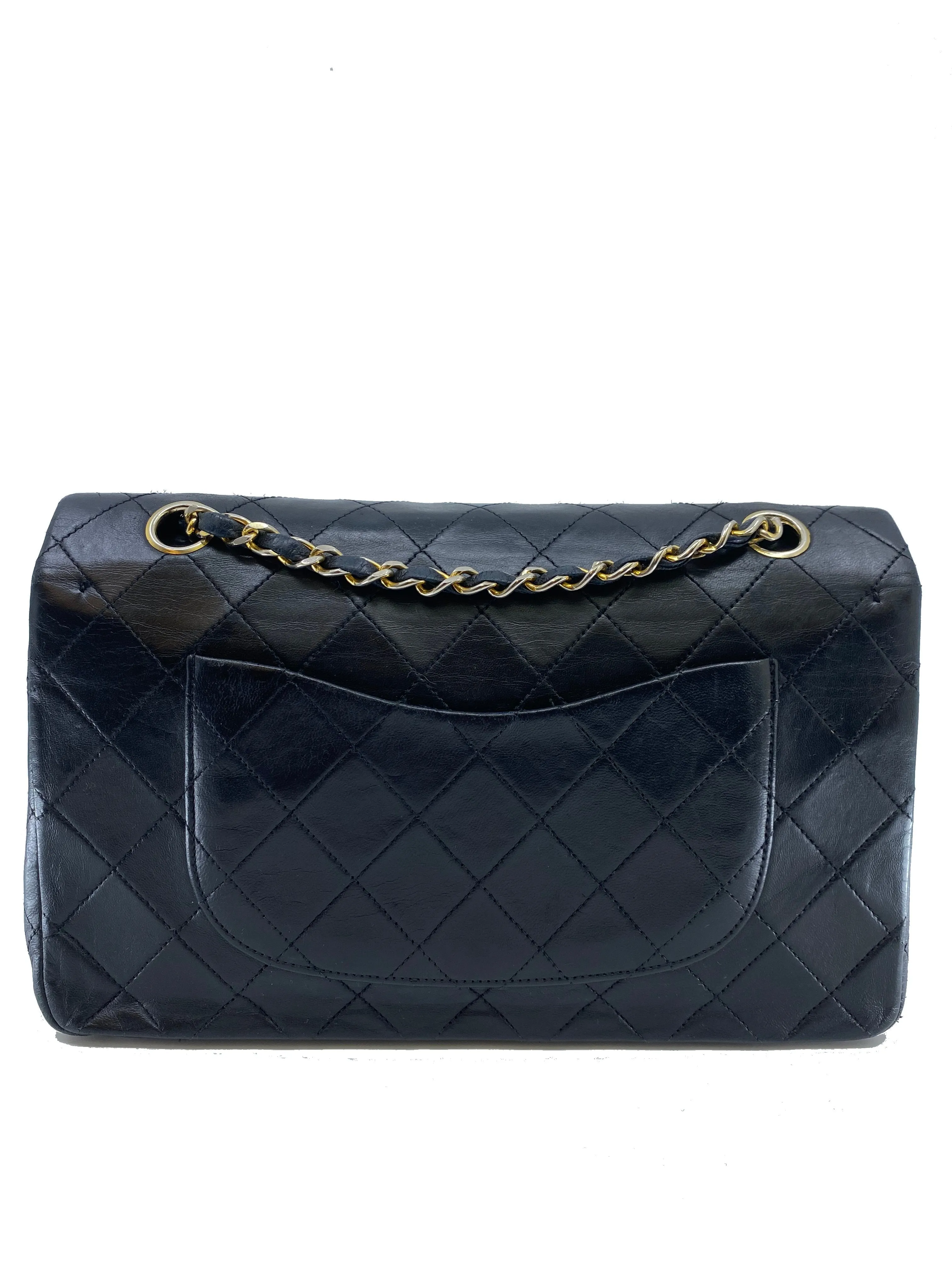 Vintage Chanel Medium Classic Double Flap Bag in Quilted Lambskin - Optimal Title