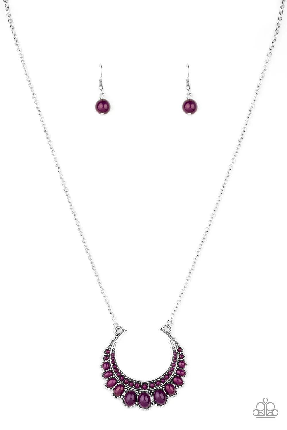 Count to ZEN Purple Necklace - Paparazzi Accessories