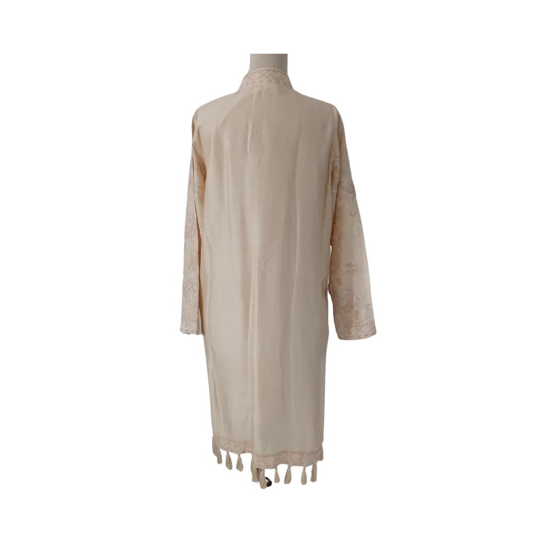 Crescent Cream Embroidered Kurta | Gently Used |