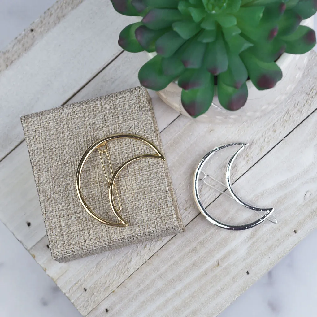 Crescent Moon Barrette