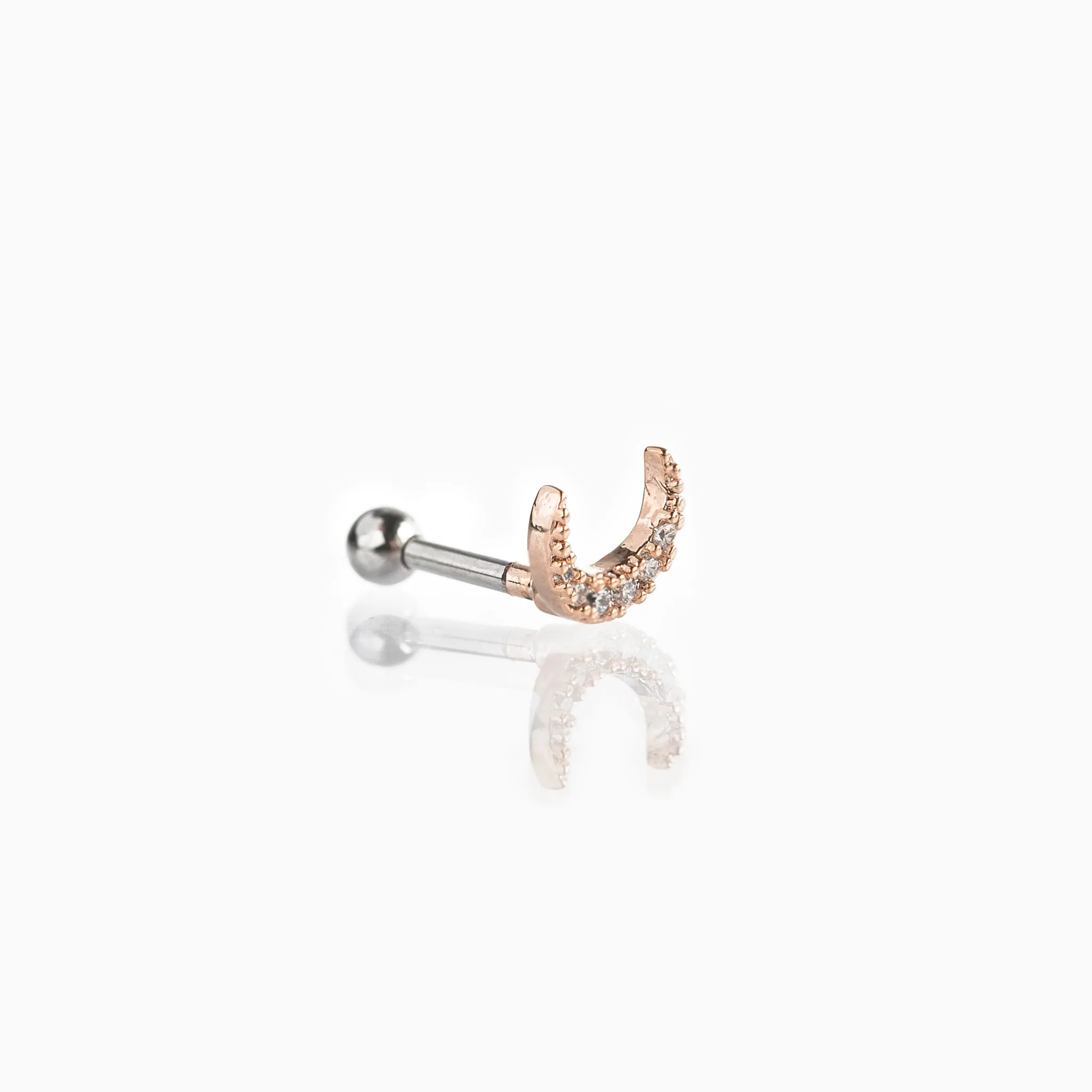 Crescent Piercing Style Earring