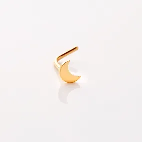 Crescent Stud Nose Ring