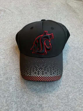 Crimson, Gray, & Black One Fit Washington State Hat