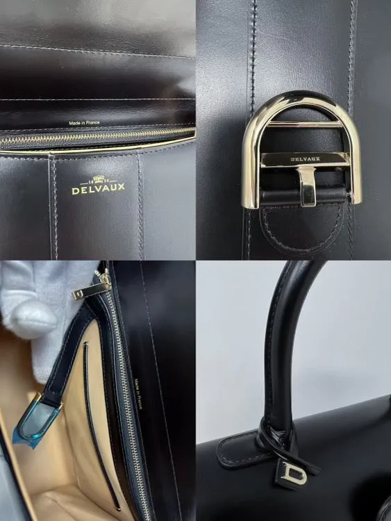 Delvaux Black Brillant MM Bag