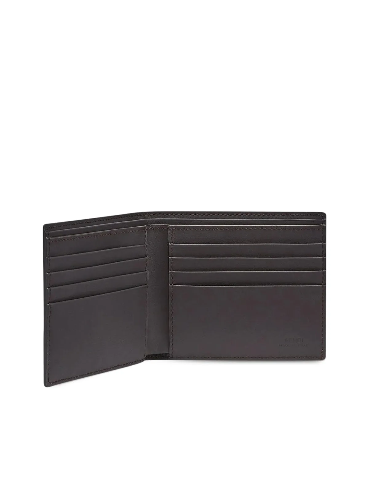 embossed logo bi-fold wallet