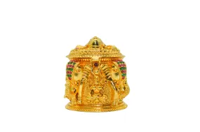 Gold Plated Kumkum Sindoor Box