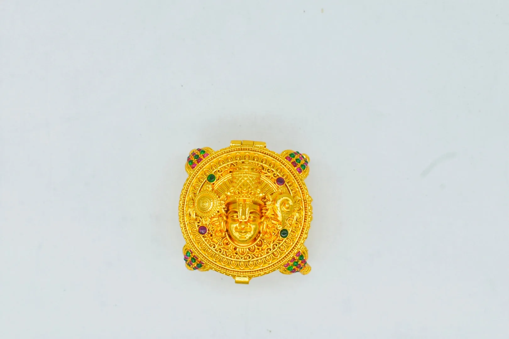 Gold Plated Kumkum Sindoor Box