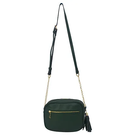 Green Chic Faux Leather NGIL Crossbody Bag