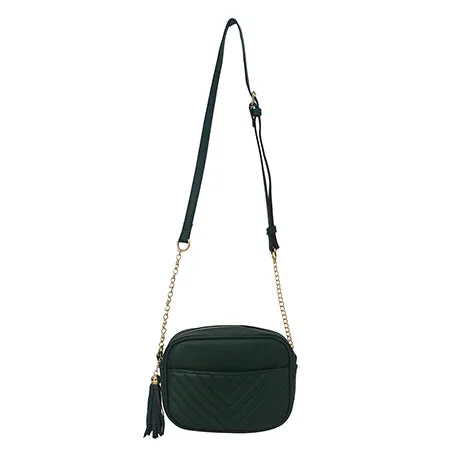 Green Chic Faux Leather NGIL Crossbody Bag