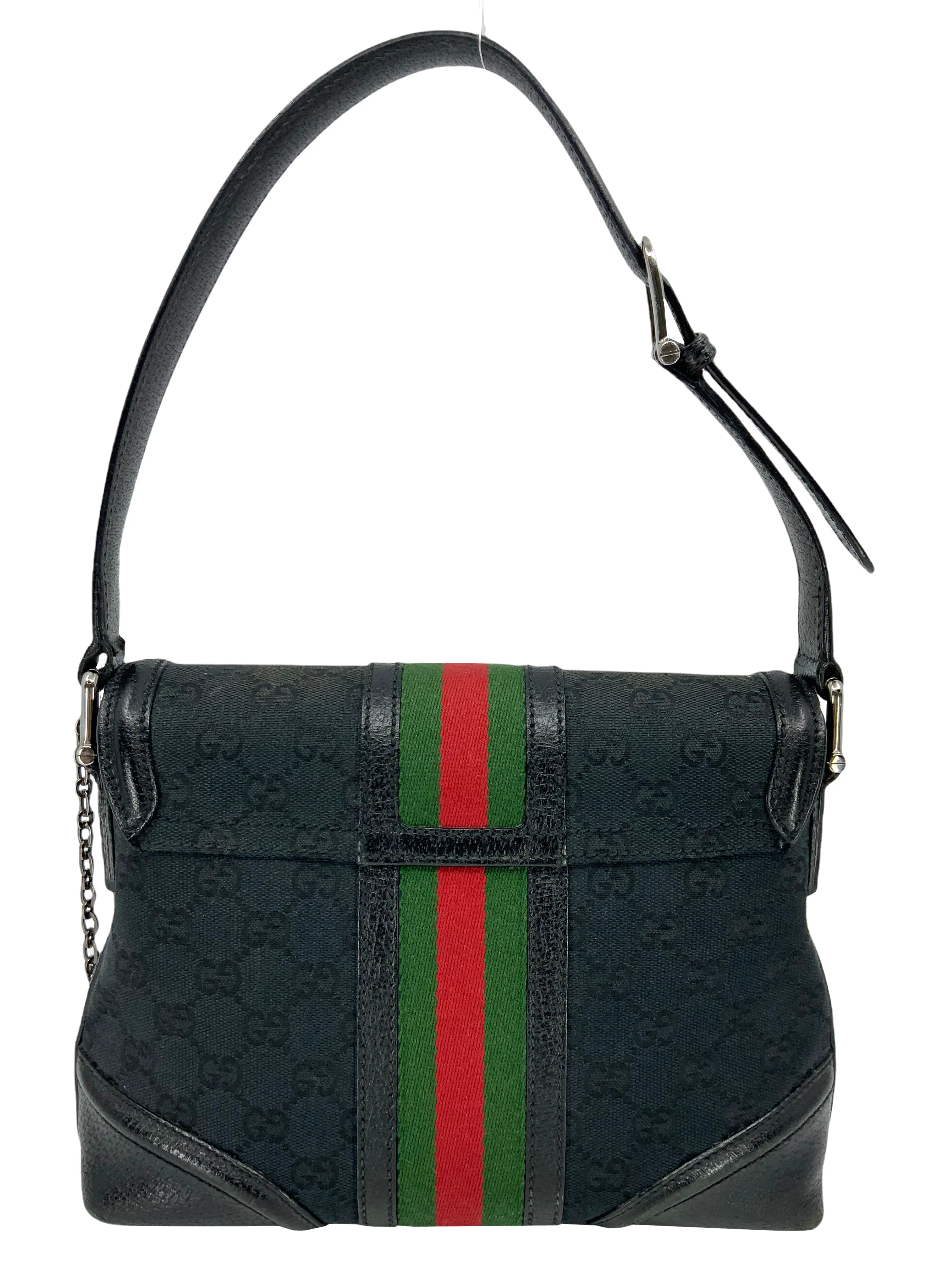 Gucci GG Canvas Small Treasure Flap Shoulder Bag