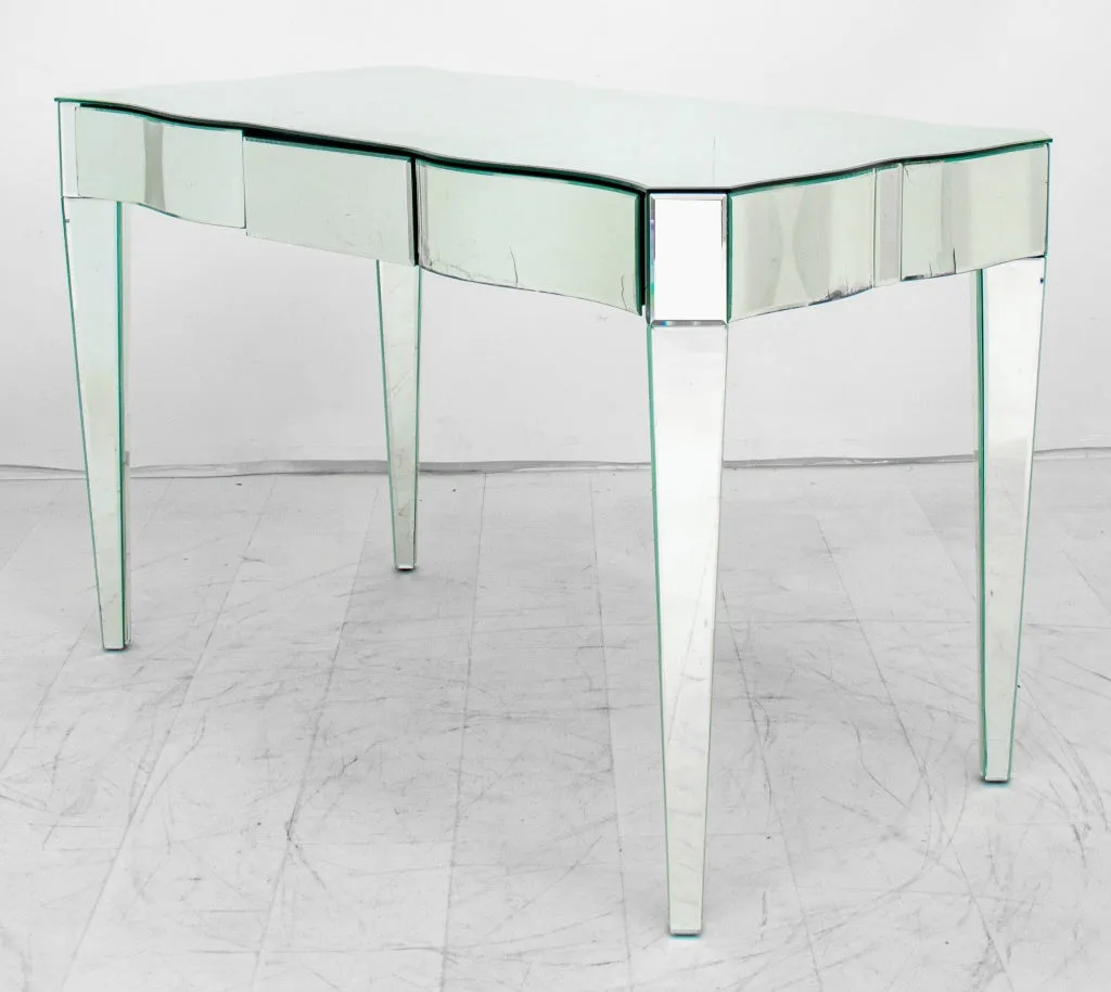 Hollywood Regency Mirrored Small Desk or Vanity