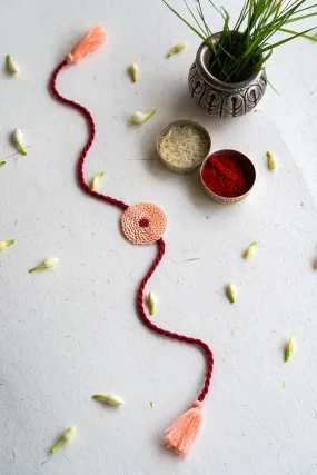 Hydrangea Embroidered Rakhi