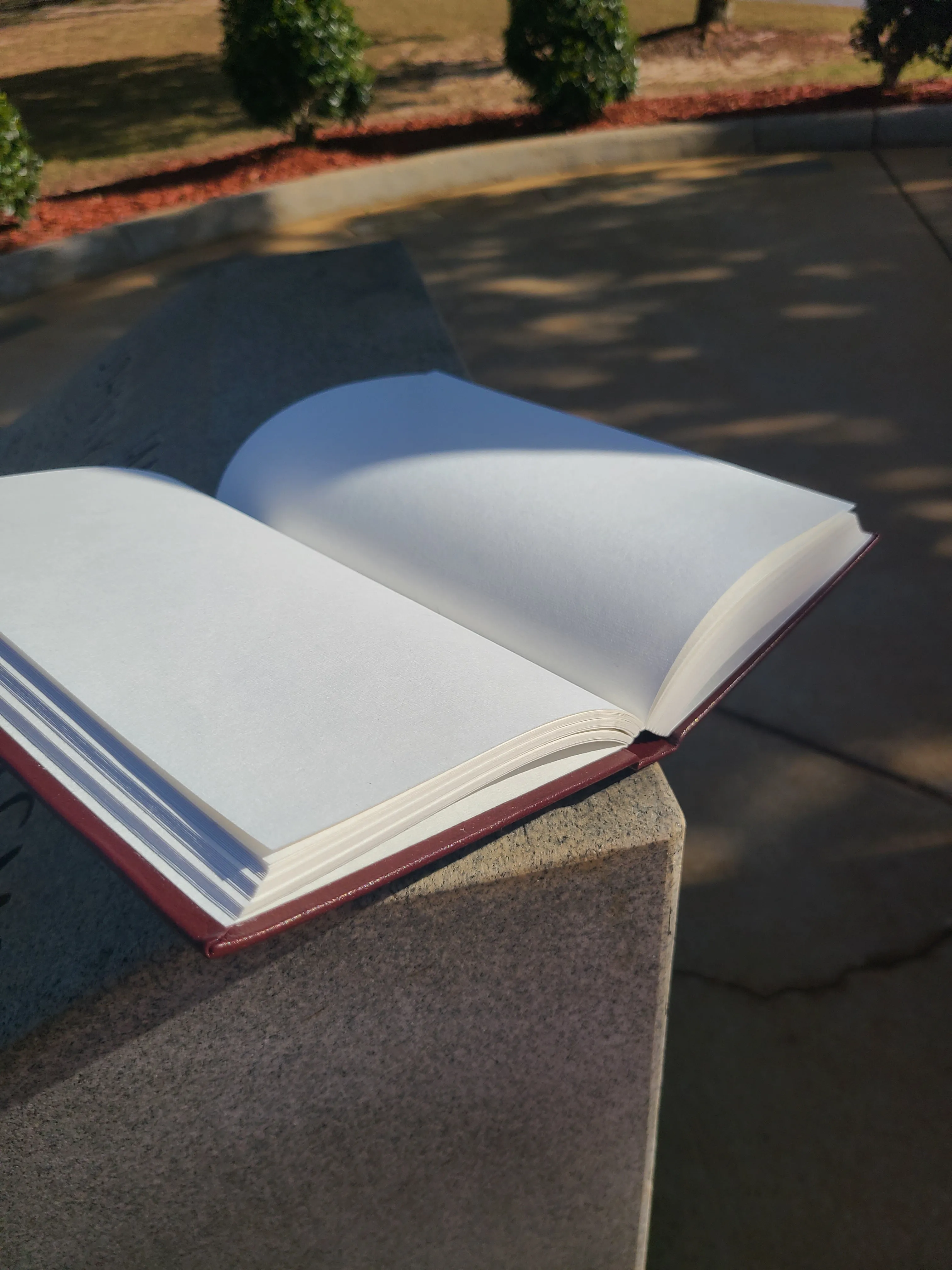 Italian Leather Masonic Writing Journal - Dark Red