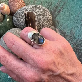 Labradorite 'Moondance' Ring Sz 6