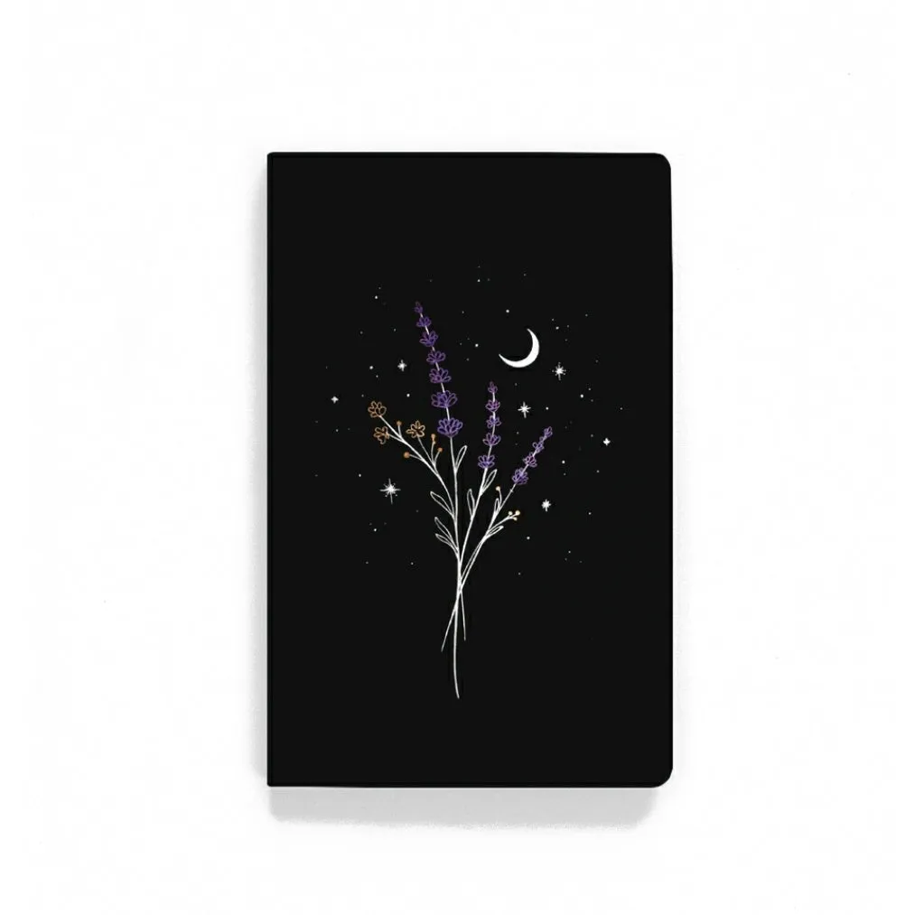 Lavender Sprig Crescent Moon Journal