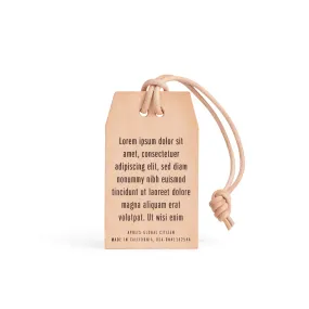 Leather Gift Tag with Note