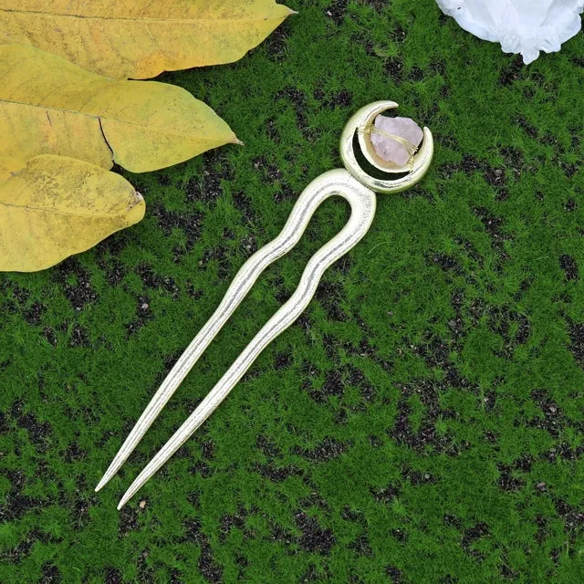 Magical Crescent Moon Hair Stick