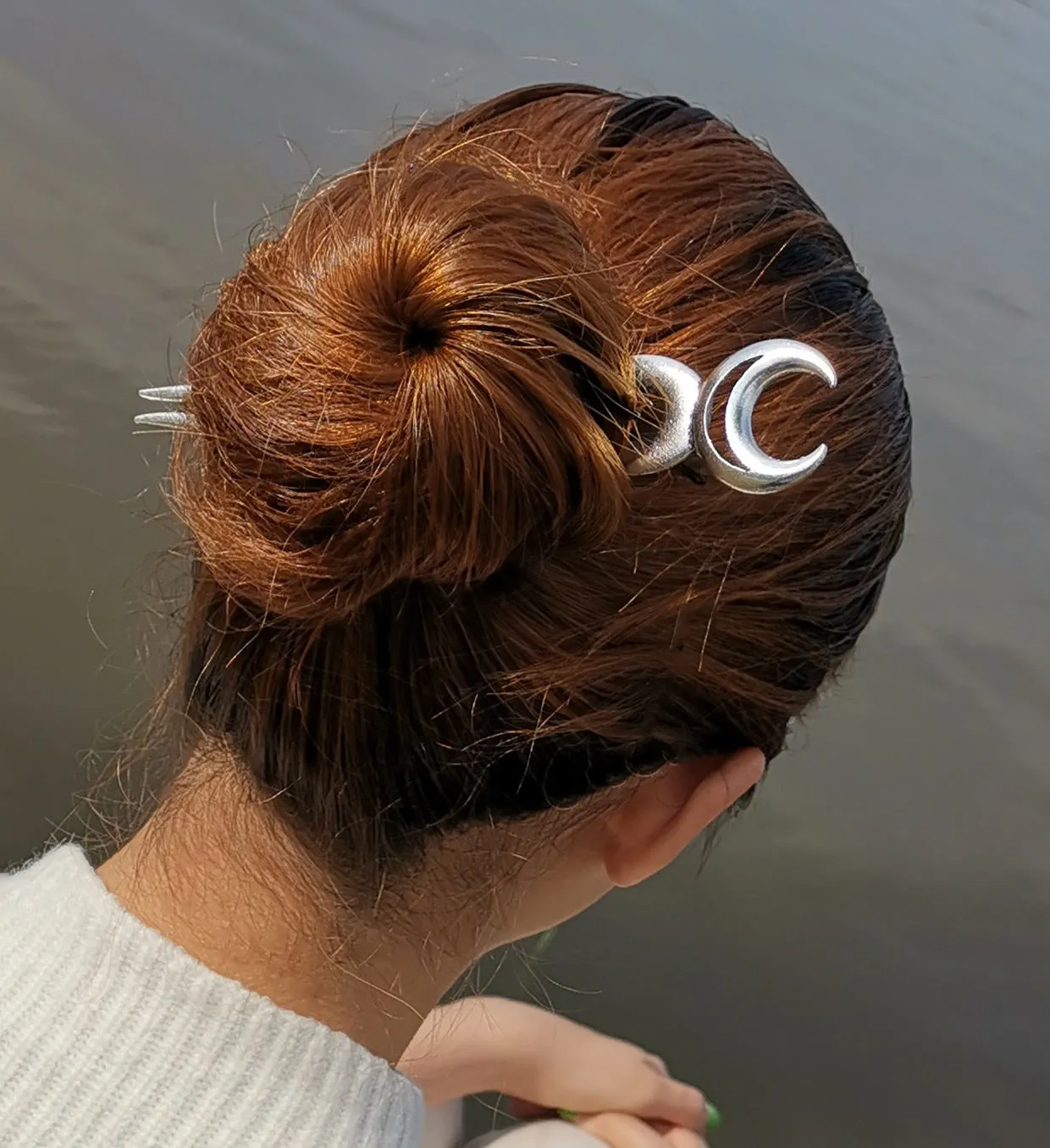 Magical Crescent Moon Hair Stick