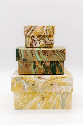 Marbled Paper Boxes