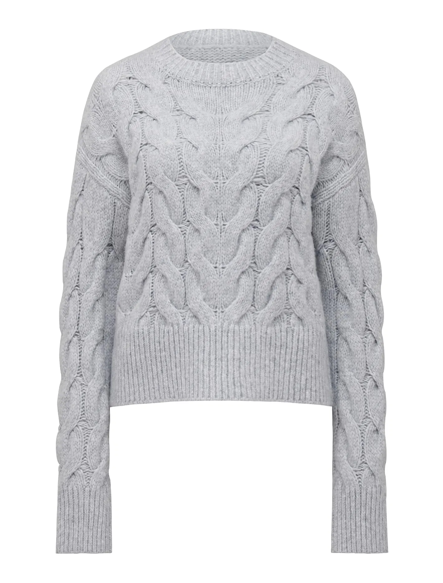 Mila Boxy Crew Neck Cable Jumper