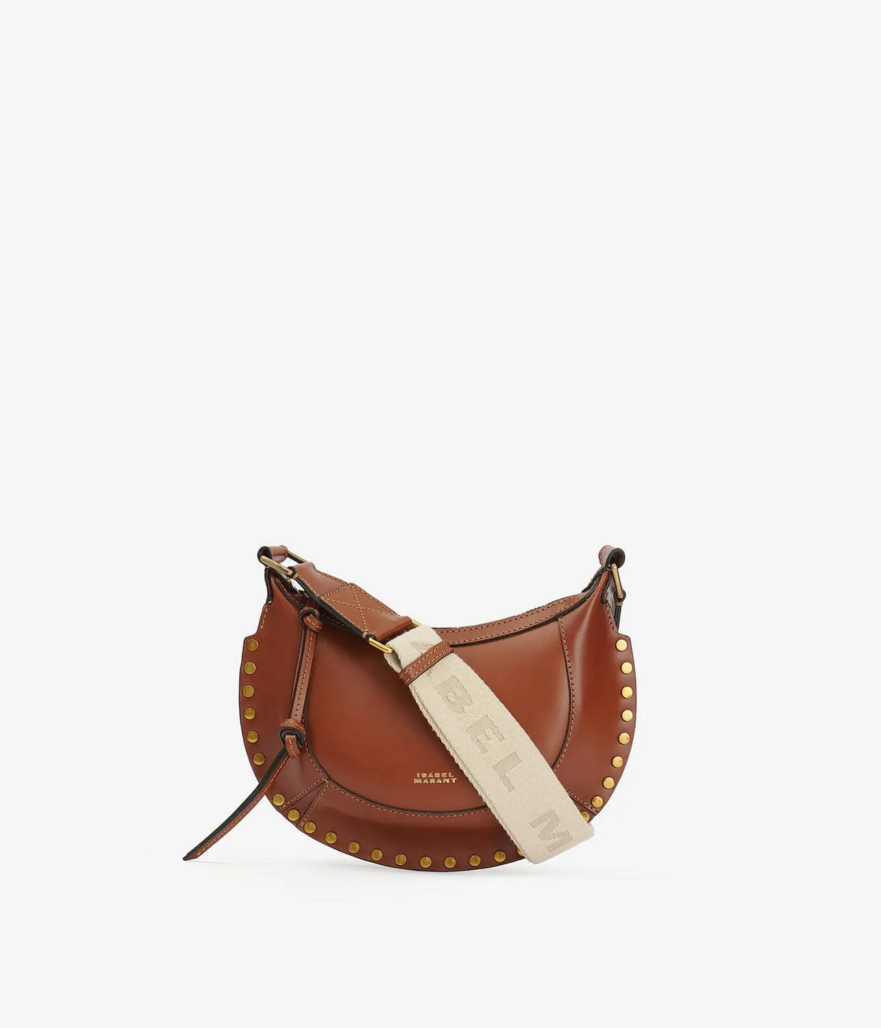 MINI MOON BAG- COGNAC