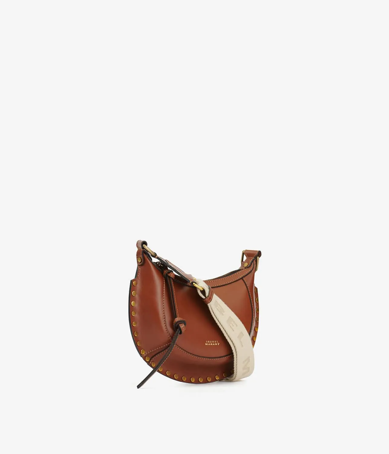 MINI MOON BAG- COGNAC