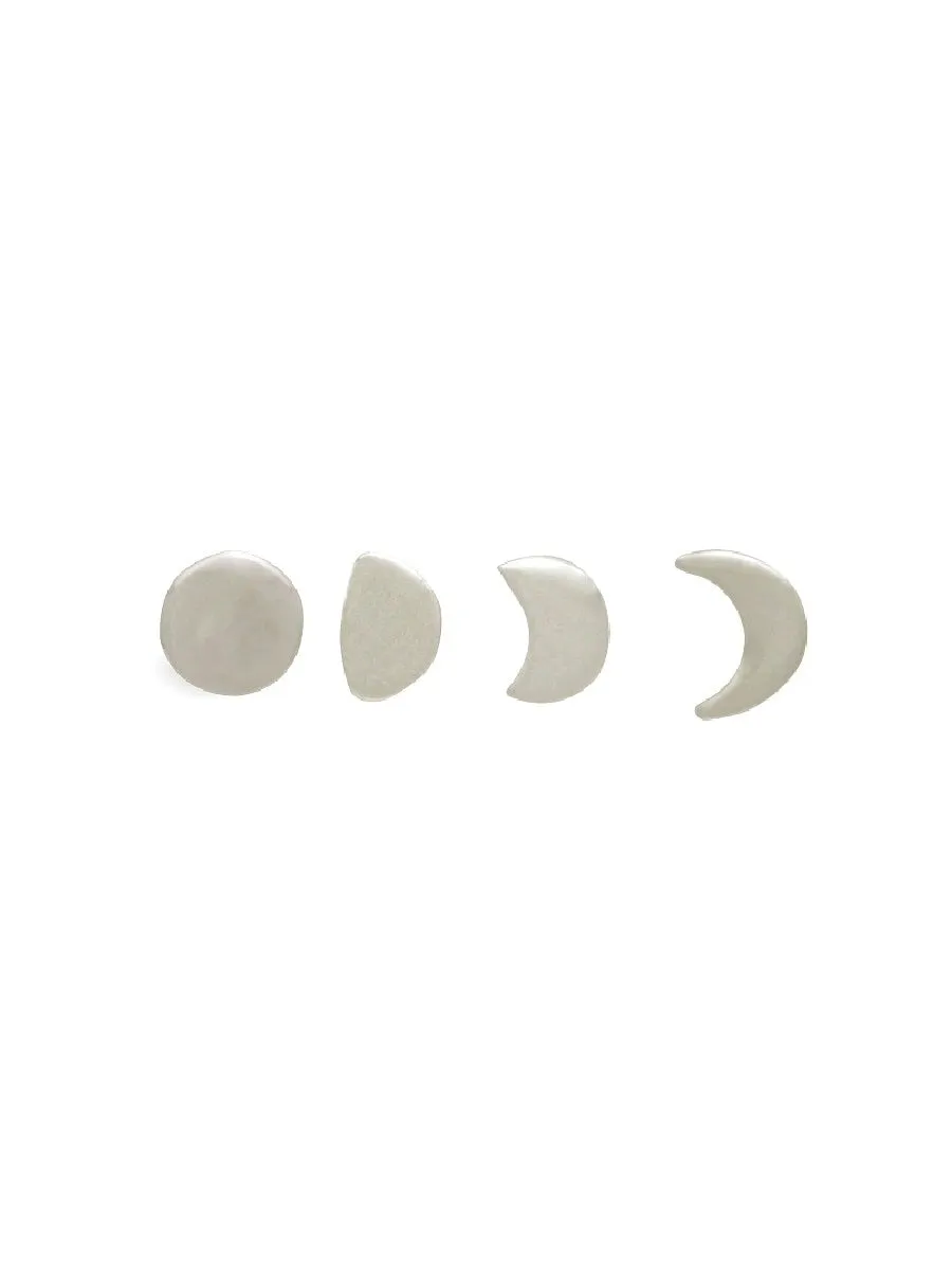 Moon Phase Stud Set