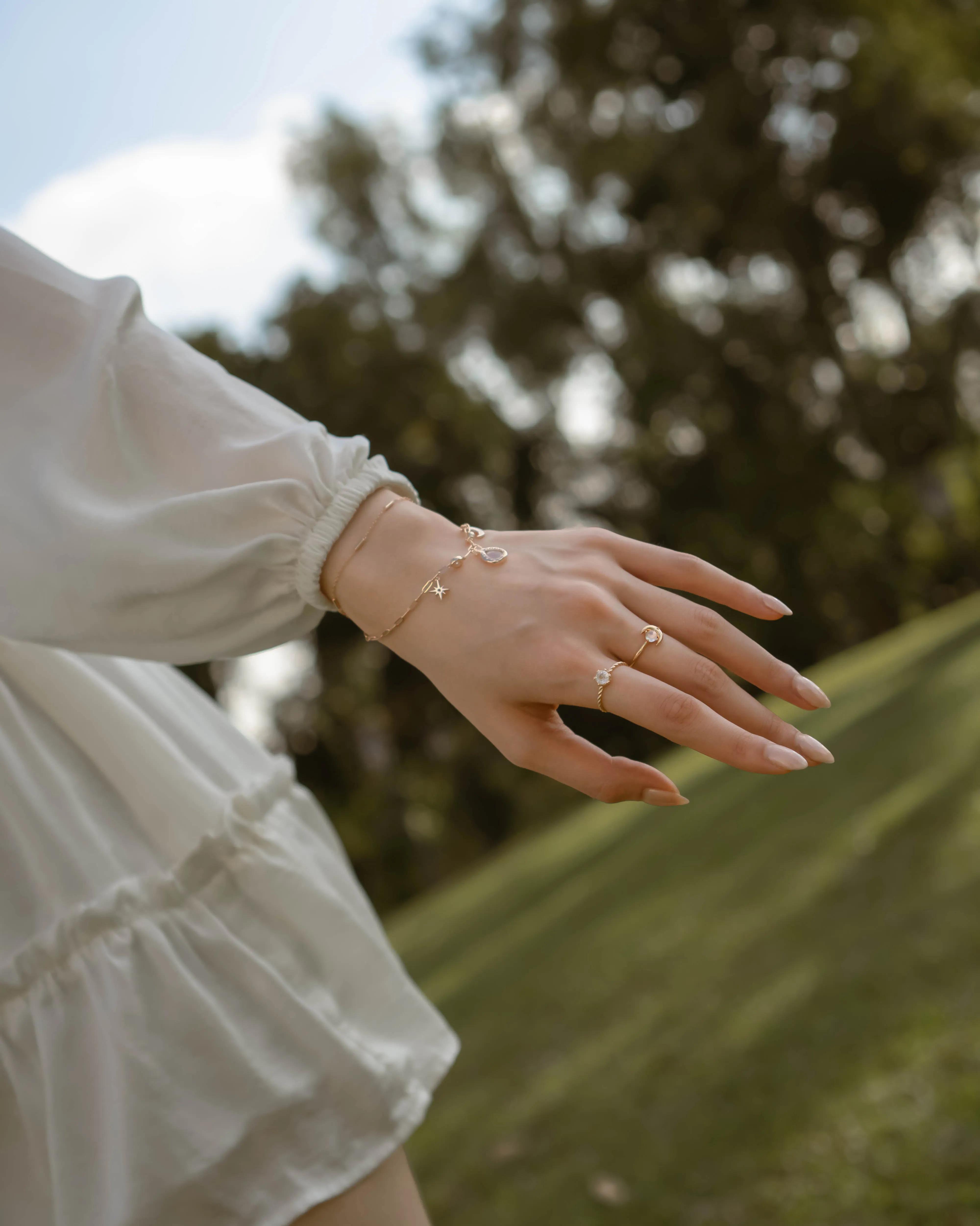 Moonstone Gold Ring - Moonshine