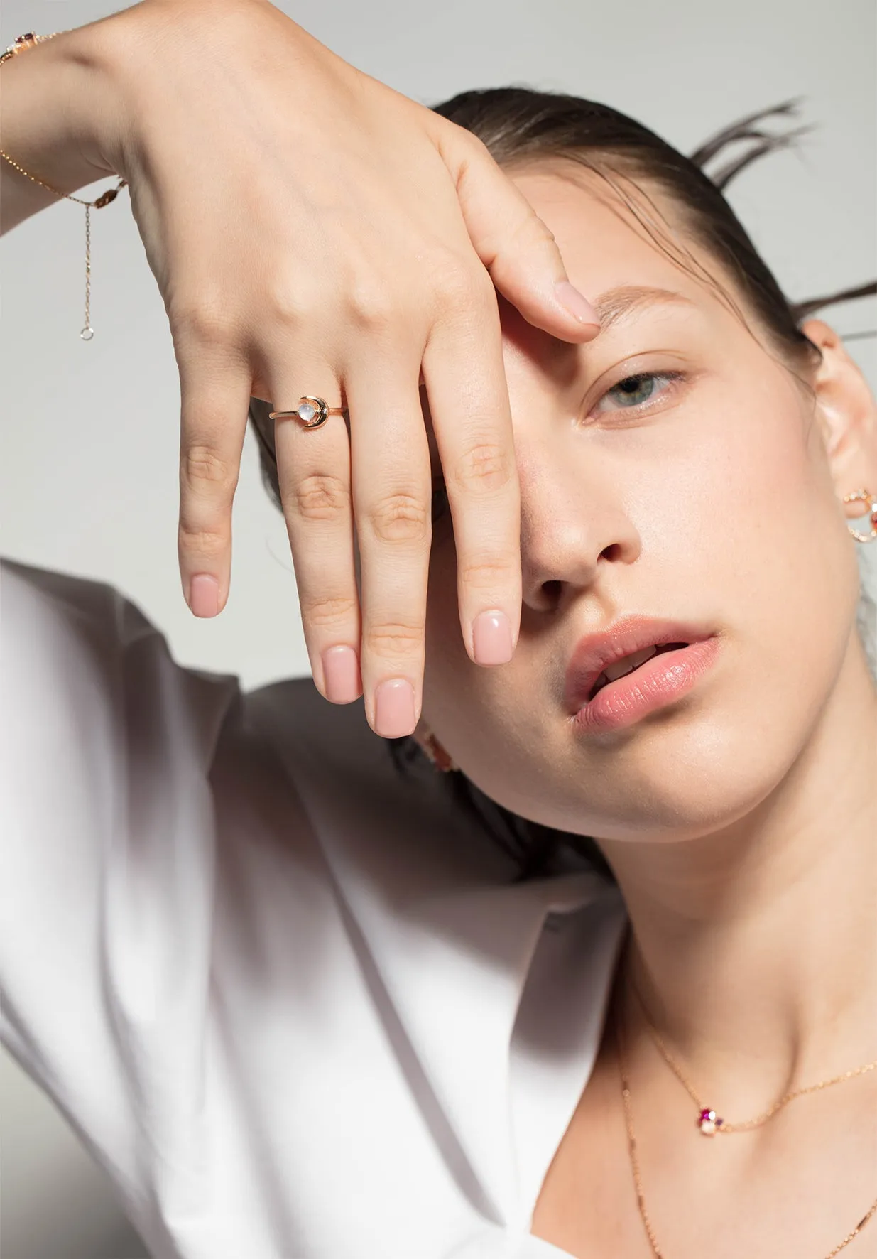 Moonstone Gold Ring - Moonshine