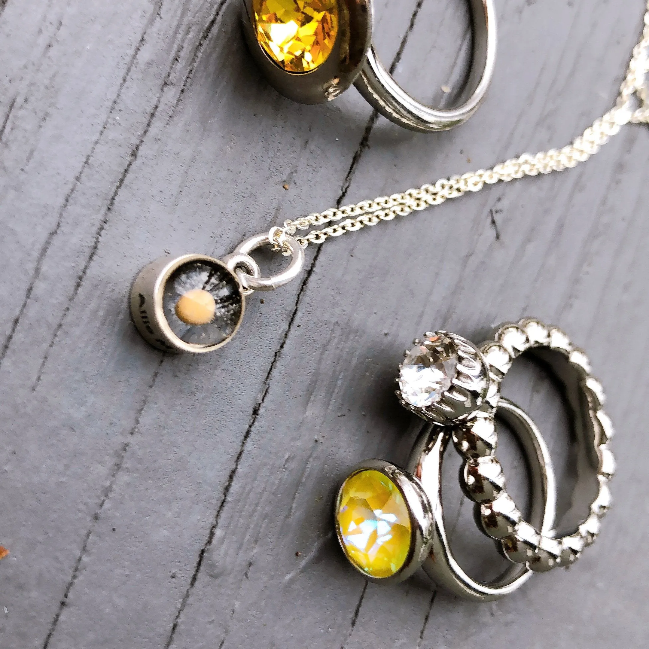 Mustard Seed Necklace Round Silver Small - Silver