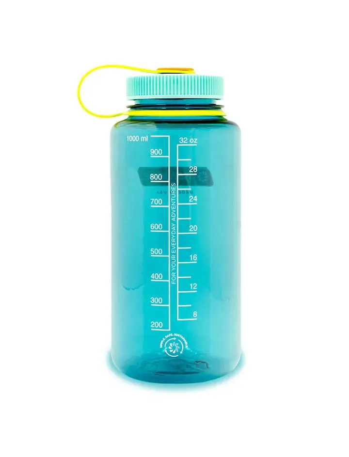 Nalgene Wide Mouth 1L Tritan Sustain Bottle Cerulean