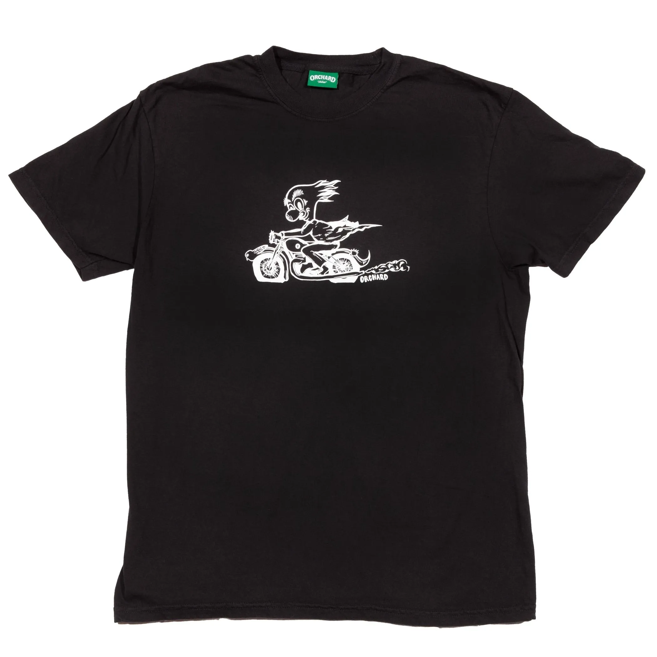 Orchard Motor Away Tee Black Garment Dyed