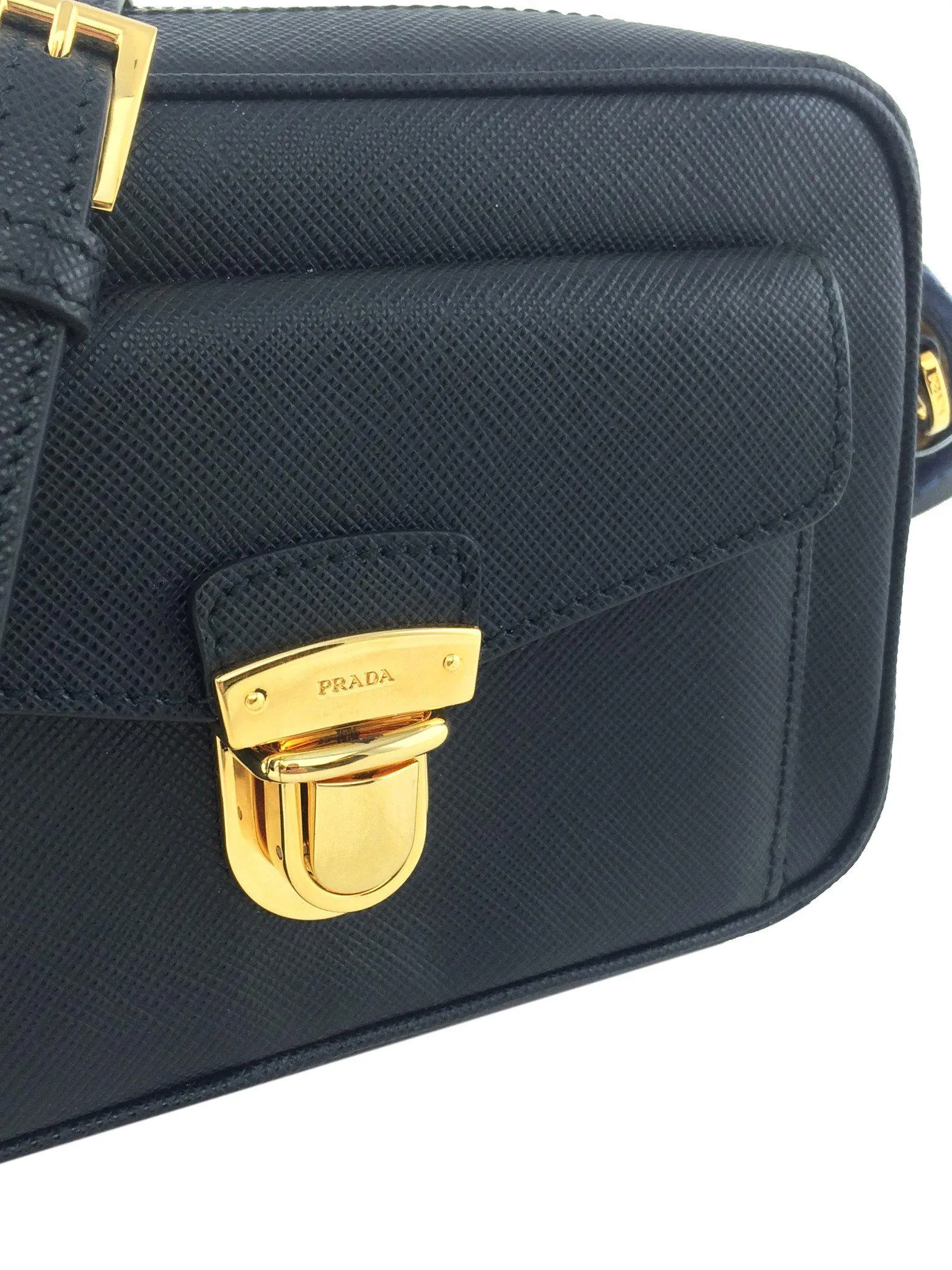 Prada Saffiano Leather Small Crossbody Bag