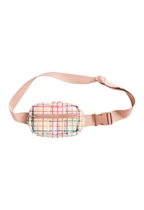 Puffy Small Hip Bag-Pretty Plaid