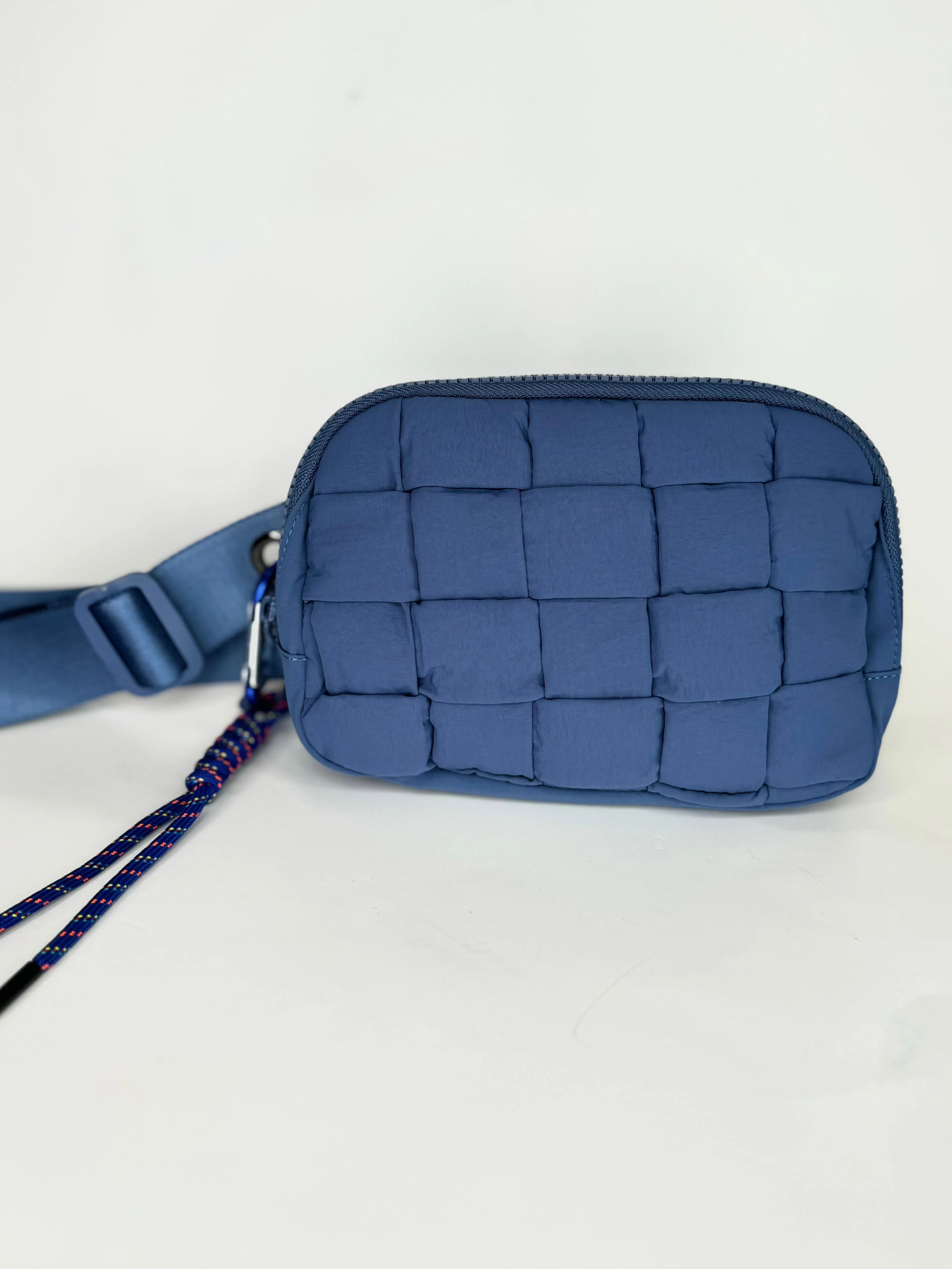 Quilted Iris Crossbody Bag